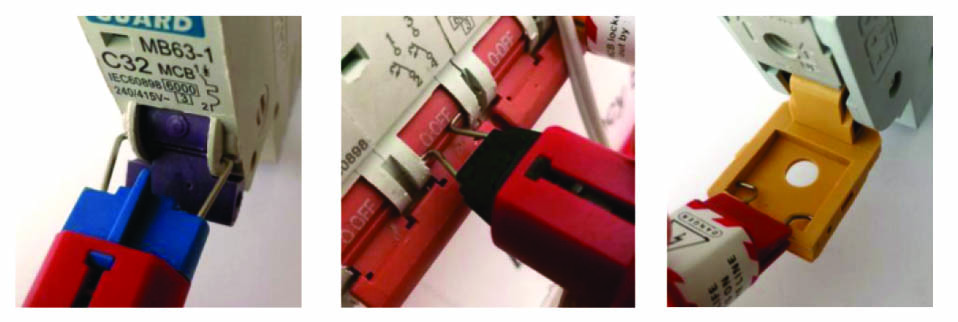 SAFE-D-LOCK V-MCB MINIATURE CIRCUIT BREAKER LOCKOUT (3PCS/PACK)